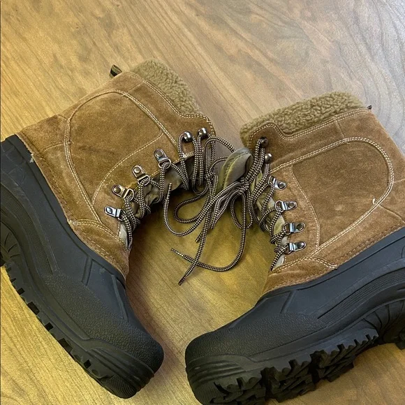 Men’s Brown and Black Winter Boots size 11 - Picture 4 of 6